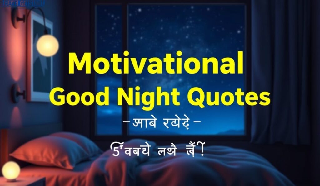 💡 Motivational Good Night Quotes  प्रेरणादायक शुभ रात्रि सुविचार