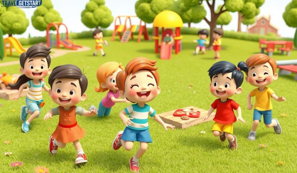 Cute Captions for Kids Playing in the Park