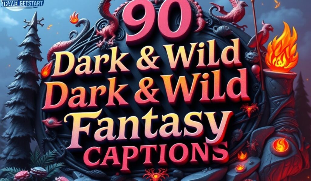 🖤🔥 90 Dark & Wild Fantasy Captions